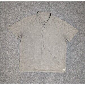 Vuori Strato Tech Polo Mens Size XXL Gray